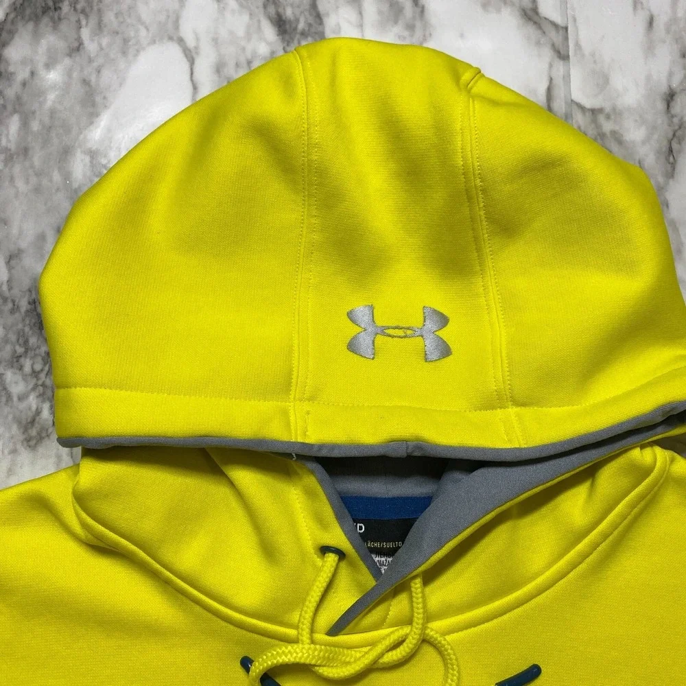 Under Armour Storm1‎ Mens Sweater Size SM/P Yellow Pullover Hoodie Flannel
